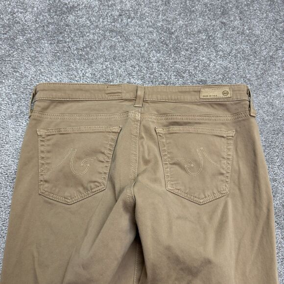 AG Adriano Goldschmied The Stilt Cigarette Pants Womens 28R Tan Khaki Straight - Picture 4 of 16
